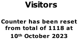 Visitors  Counter has been reset  from total of 1118 at  10th October 2023